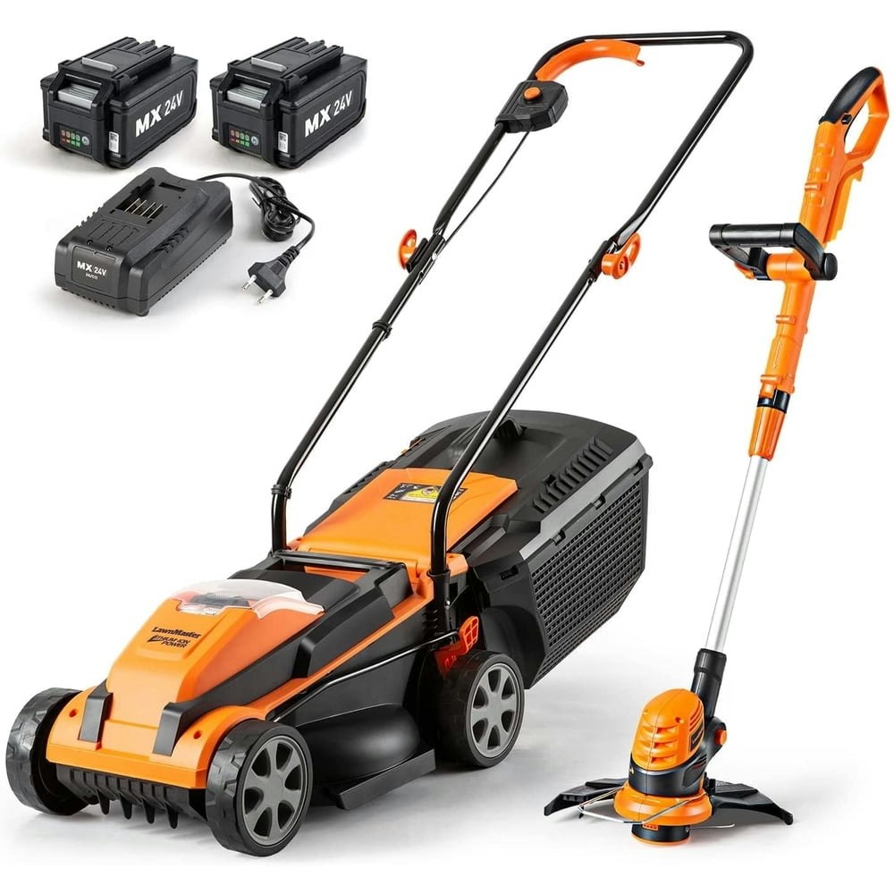 LawnMaster 24V 13-inch Lawn Mower and 10-inch Grass Trimmer Combo Kit: $206.99 LawnMaster 24V 13-inch Lawn Mower and 10-inch Grass Trimmer Combo Kit: $206.99