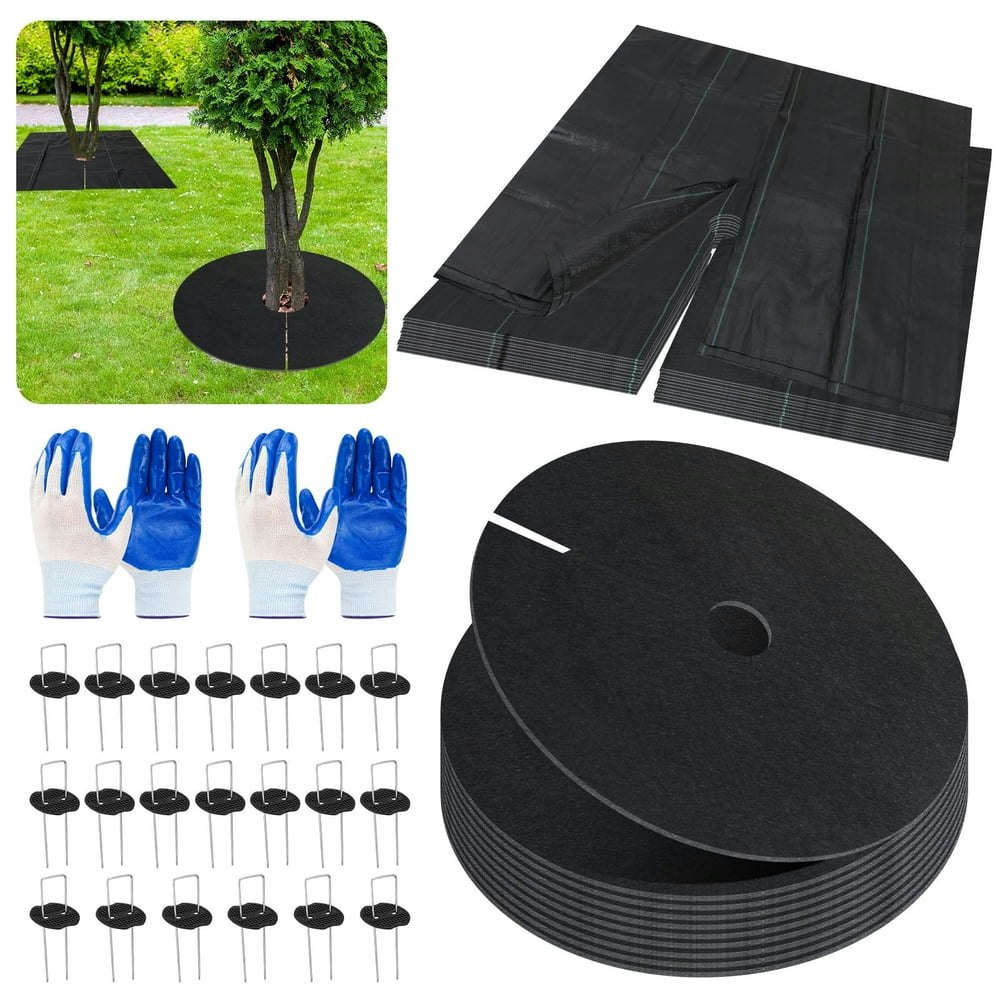 Bocaoying Tree Mulch Ring Weed Barrier Mats 20-Pack: $11.82 Bocaoying Tree Mulch Ring Weed Barrier Mats 20-Pack: $11.82