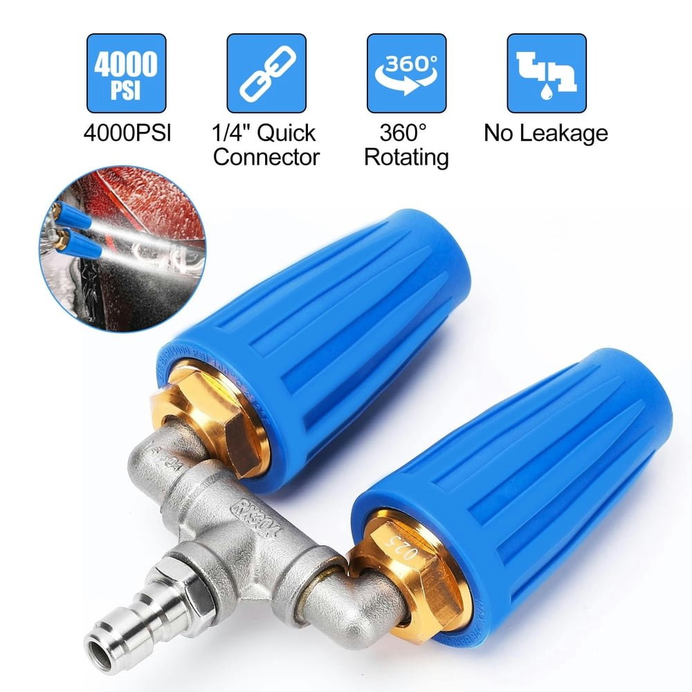 Eeeekit 4,000-PSI Dual Turbo Pressure Washer Nozzle: $18.99 Eeeekit 4,000-PSI Dual Turbo Pressure Washer Nozzle: $18.99