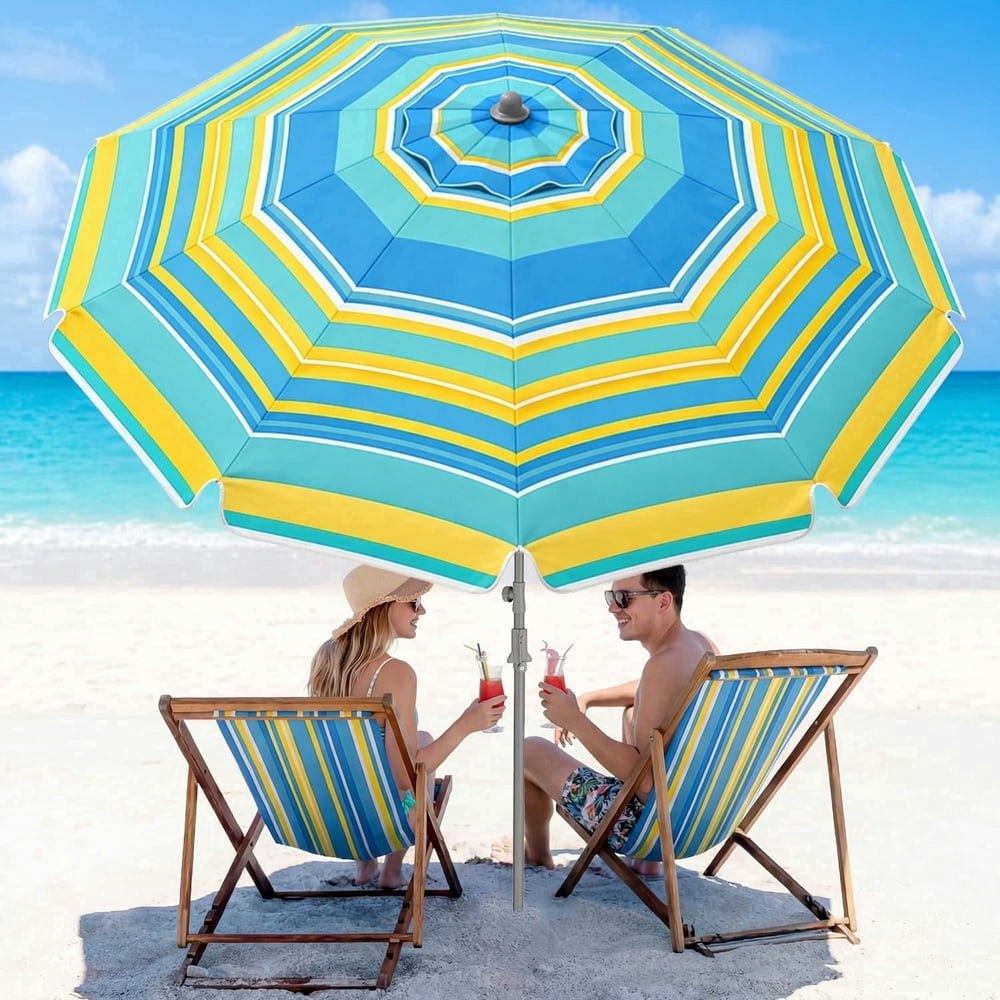 7-Foot Beach Umbrella with Sand Anchor and Carry Bag: $29.59 7-Foot Beach Umbrella with Sand Anchor and Carry Bag: $29.59