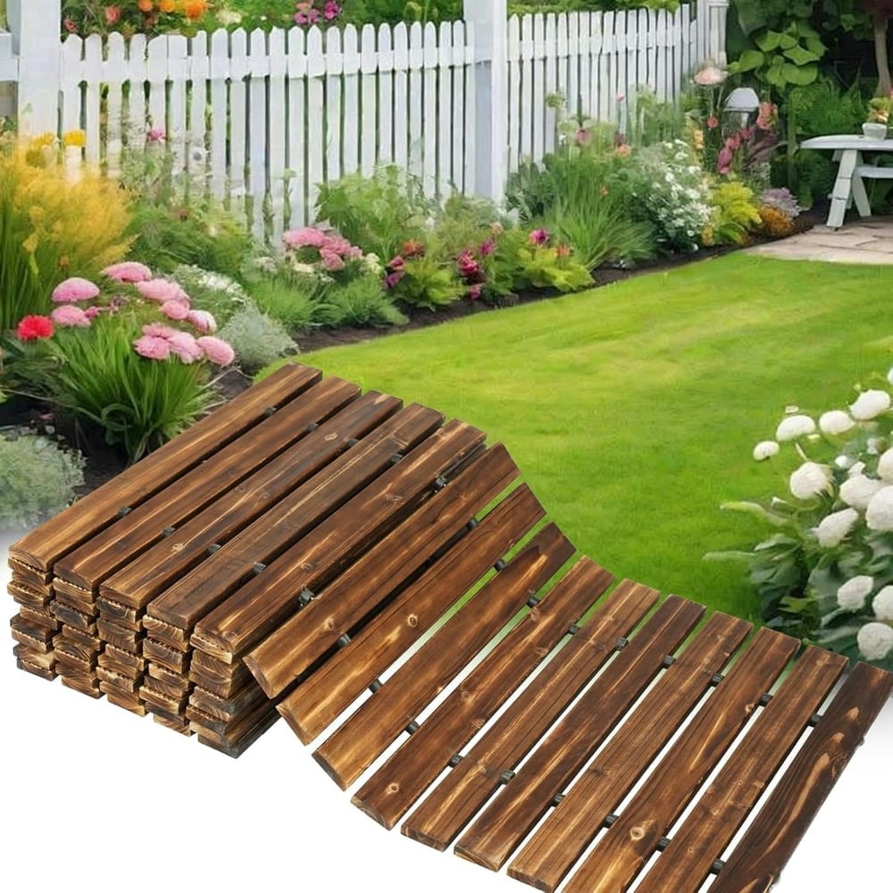 12-Foot Wooden Roll-Out Garden Pathway: $79.99 12-Foot Wooden Roll-Out Garden Pathway: $79.99