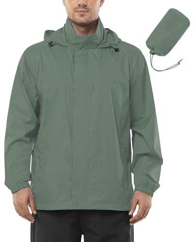 Outdoor Ventures Men's Waterproof Rain Jacket: $31.43