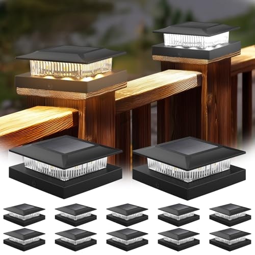 Solar Post Cap Lights 12-Pack: $40.84