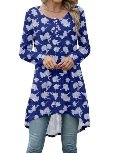 Naggoo Women's Long Sleeve Hi-Low Printed Sweater: $14.23 Naggoo Women's Long Sleeve Hi-Low Printed Sweater: $14.23