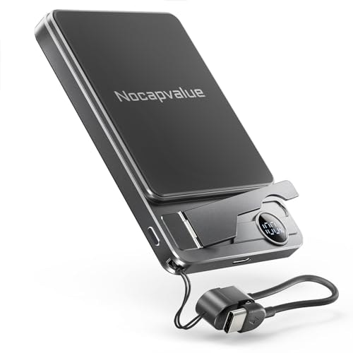 Nocapvalue 10,000mAh Qi2 Magnetic Portable Charger: $19.99