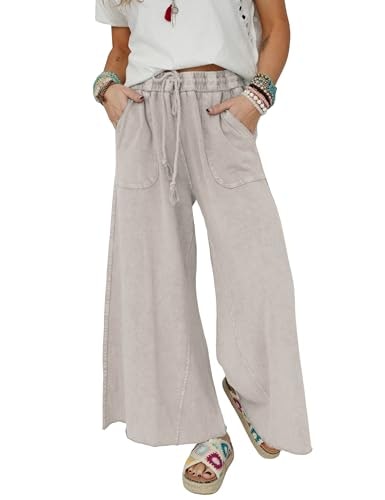 Athlisan Women's Wide Leg Sweatpants: $36.54