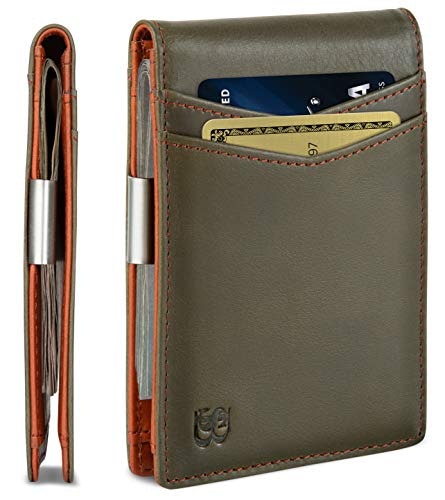 Serman Brands Slim RFID Blocking Bifold Money Clip Wallet: $23.95