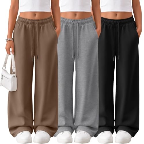 LessonZoo Girls Wide Leg Sweatpants 3-Pack: $39.09 LessonZoo Girls Wide Leg Sweatpants 3-Pack: $39.09