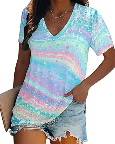 Women's Tie-Dye V-Neck Tunic Top: $12.98 Women's Tie-Dye V-Neck Tunic Top: $12.98