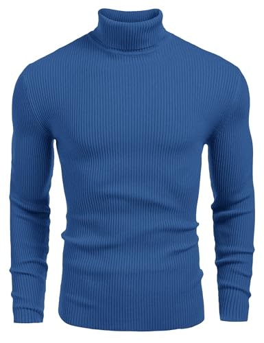 Coofandy Men's Ribbed Slim Fit Turtleneck Sweater: $29.58 Coofandy Men's Ribbed Slim Fit Turtleneck Sweater: $29.58