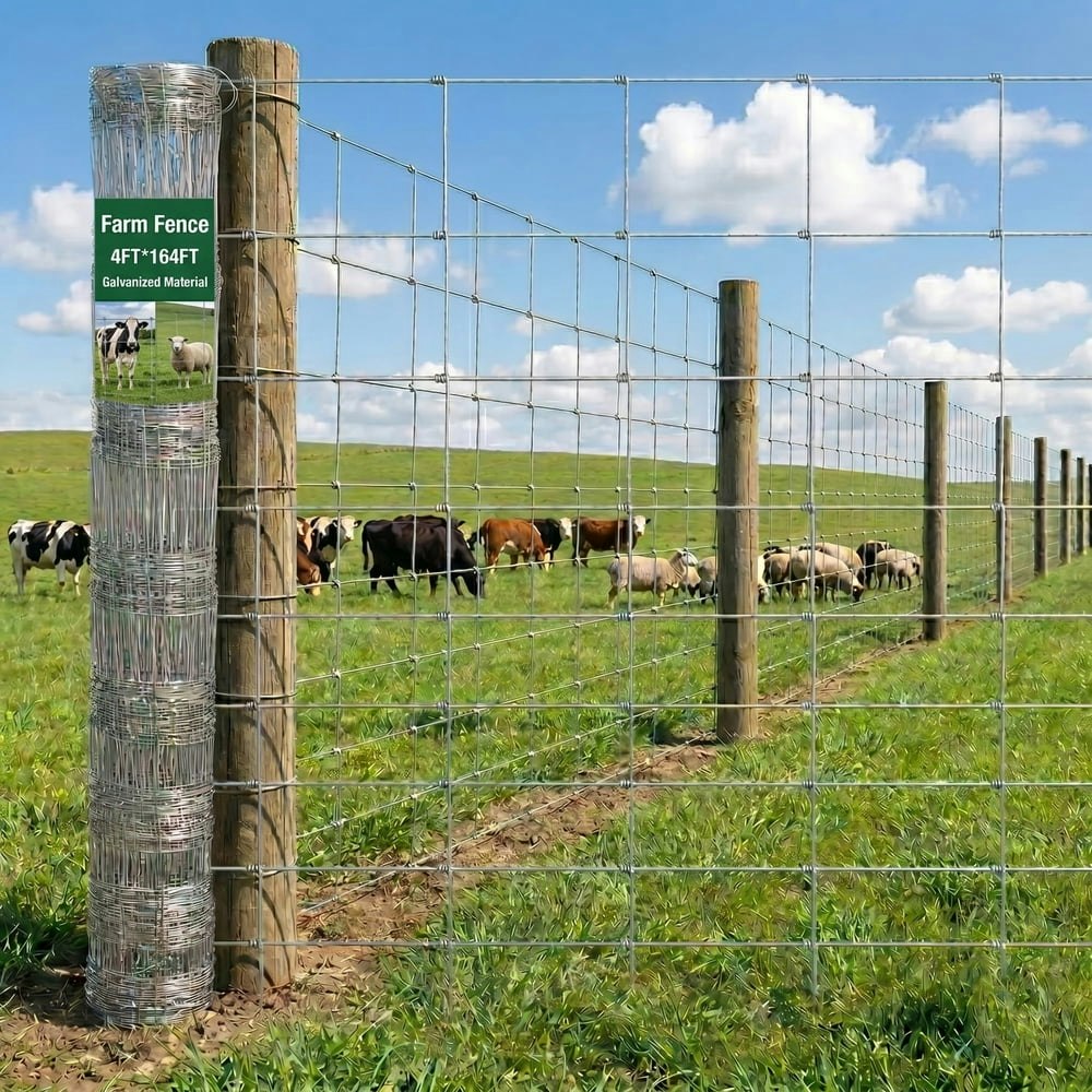 4-Foot x 164-Foot Galvanized Farm Wire Fencing: $79.95 4-Foot x 164-Foot Galvanized Farm Wire Fencing: $79.95