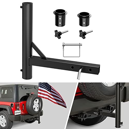 Nilight Hitch Mount Flagpole Holder for 2-Inch Receiver: $38.69