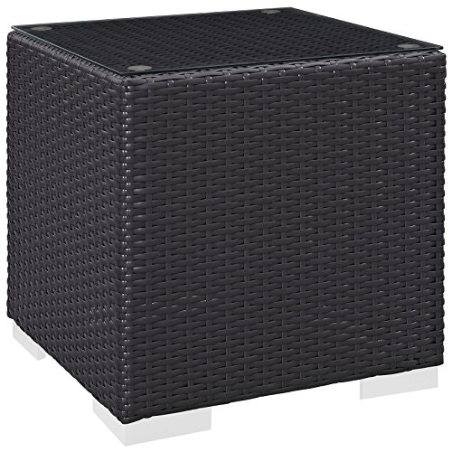 Modway Convene Wicker Rattan Outdoor Patio Side Table: $45