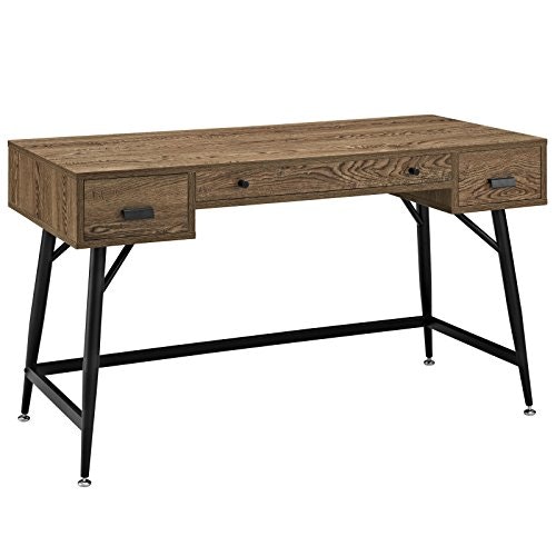 Modway Surplus Wood Grain and Metal Writing Desk: $96.52 Modway Surplus Wood Grain and Metal Writing Desk: $96.52
