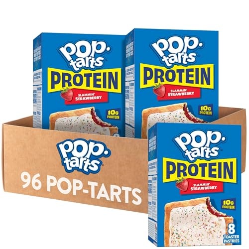 Pop-Tarts Protein Strawberry Toaster Pastries 96-Count: $42.48 Pop-Tarts Protein Strawberry Toaster Pastries 96-Count: $42.48