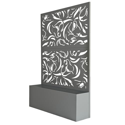 Oakland Living 6x4-Foot Metal Privacy Screen and Flower Box: $106.75