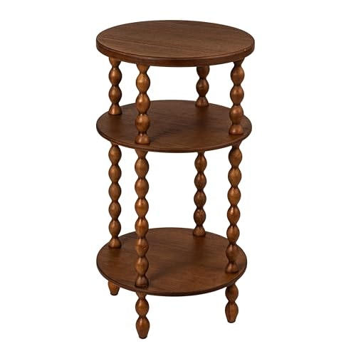 Creative Co-Op Bobbin Leg Round Wood Accent Table: $84.99 Creative Co-Op Bobbin Leg Round Wood Accent Table: $84.99