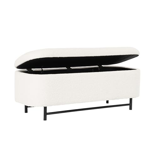 HomePop 46-inch Ellipse Storage Bench: $149.99 HomePop 46-inch Ellipse Storage Bench: $149.99