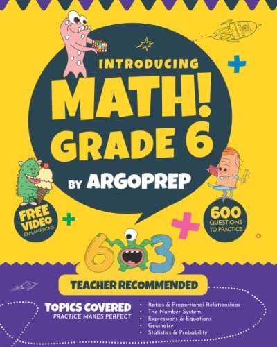 ArgoPrep Grade 6 Math Workbook: $14.45 ArgoPrep Grade 6 Math Workbook: $14.45
