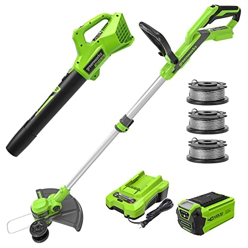 Greenworks 40V 13-inch String Trimmer and 350 CFM Blower Combo 2.0Ah Battery: $124.99 Greenworks 40V 13-inch String Trimmer and 350 CFM Blower Combo 2.0Ah Battery: $124.99