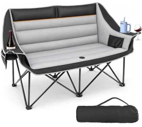 Suteck 660lb-Capacity Folding Double Camping Chair: $65.98 Suteck 660lb-Capacity Folding Double Camping Chair: $65.98