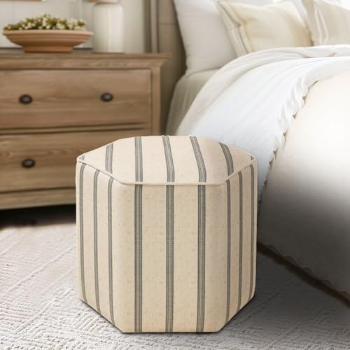 Martha Stewart Ellen Hexagonal Accent Ottoman: $71.60 Martha Stewart Ellen Hexagonal Accent Ottoman: $71.60