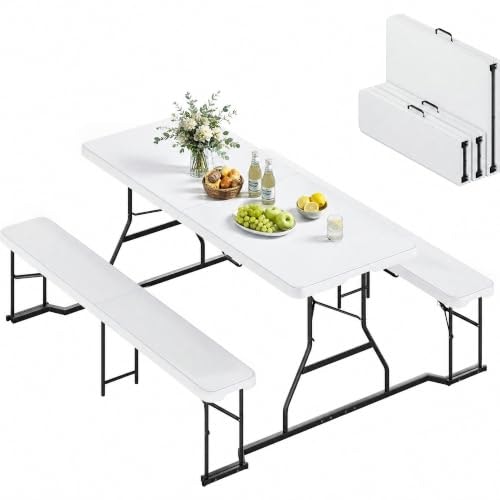 Yitahome 6-Foot Heavy-Duty Resin Picnic Table: $103.48 Yitahome 6-Foot Heavy-Duty Resin Picnic Table: $103.48