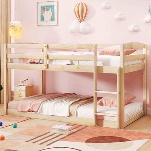 Giantex Twin-Over-Twin Low Bunk Bed: $251.99 Giantex Twin-Over-Twin Low Bunk Bed: $251.99