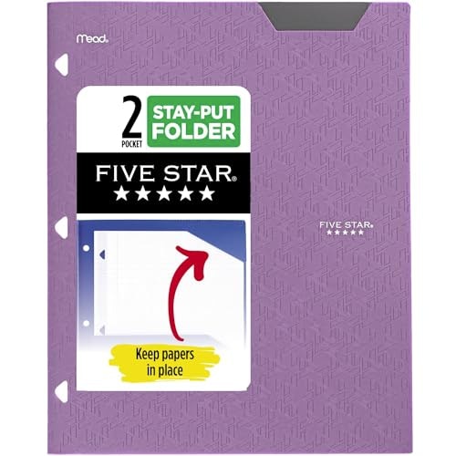 Five Star 2-Pocket Plastic Folder: $1.95 Five Star 2-Pocket Plastic Folder: $1.95