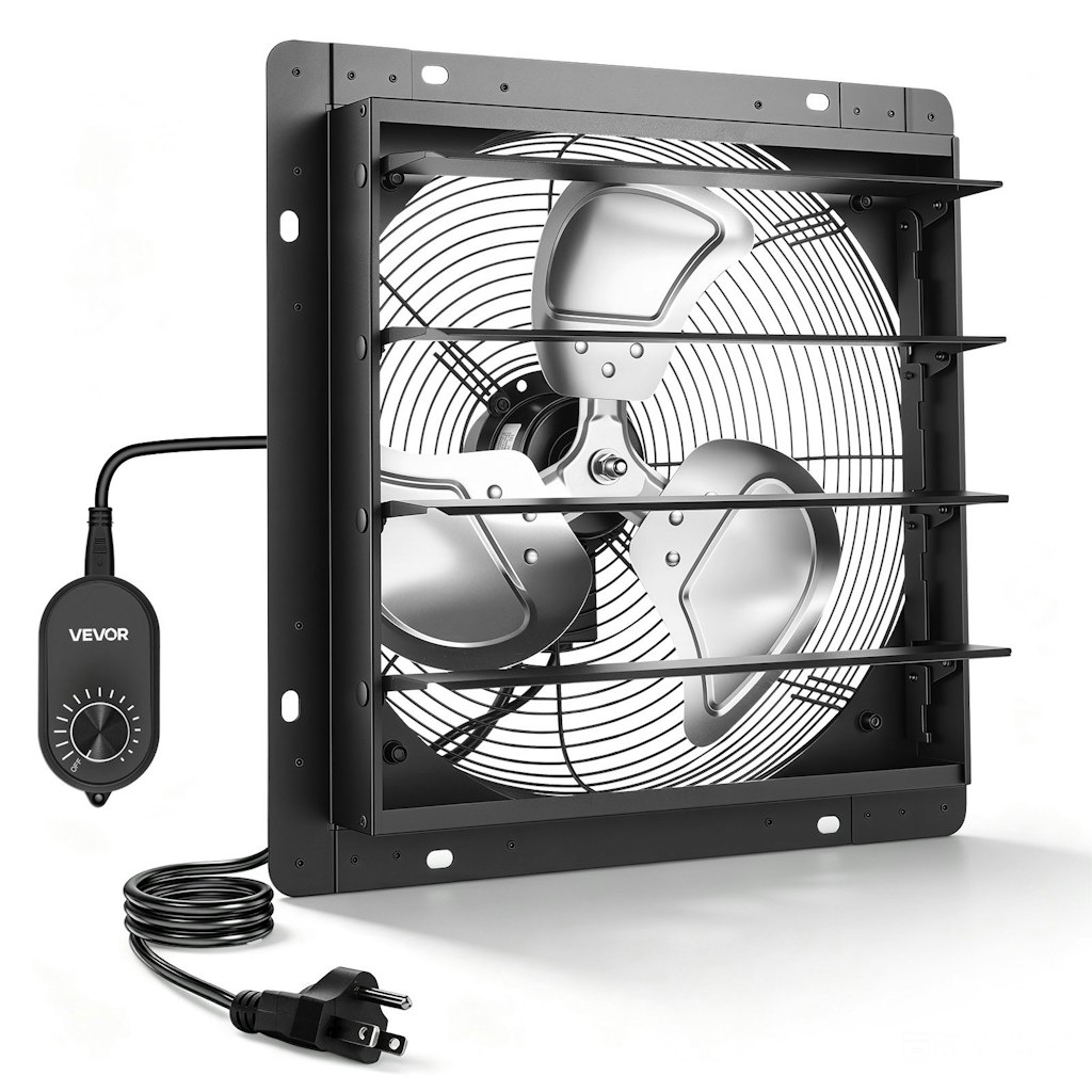 Vevor 14" Shutter Exhaust Fan: $47