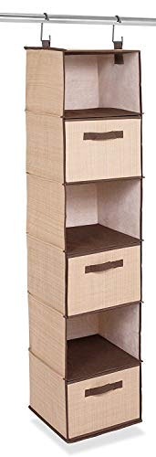 Internet's Best 6-Shelf Hanging Closet Organizer with 3 Drawers: $27.97
