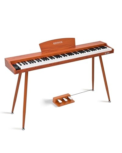 Keyivox SP88G 88-Key Semi-Weighted Digital Piano with Stand and Triple Pedal: $147.99