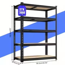 72" Heavy Duty Adjustable Garage Storage Shelf: $26