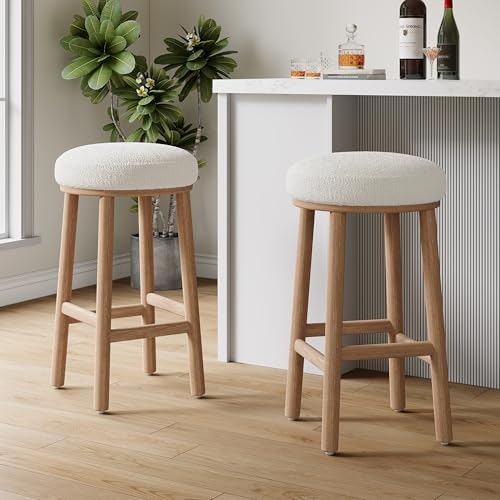 Christopher Knight Home Aubrie Backless Counter Stools 2-Pack: $118 Christopher Knight Home Aubrie Backless Counter Stools 2-Pack: $118