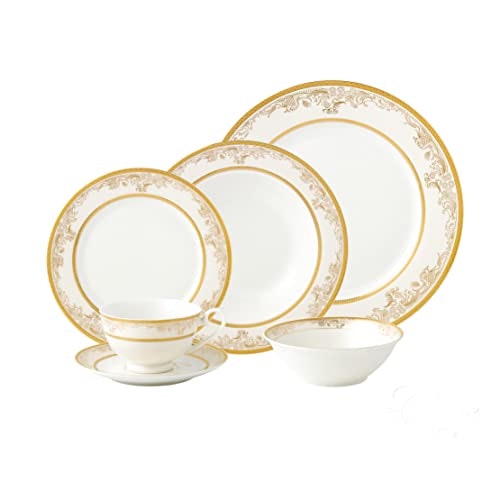 Lorren Home Trends 24-Piece New Bone China Dinnerware Set: $125.99 Lorren Home Trends 24-Piece New Bone China Dinnerware Set: $125.99