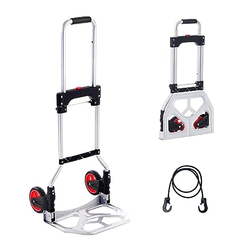 Vevor 80kg Folding Hand Truck: $31 Vevor 80kg Folding Hand Truck: $31