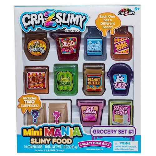 Cra-Z-Slimy Mini Mania Grocery Set 10-Pack: $11.17