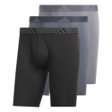 adidas Men's Microfiber Long Boxer Briefs 3-Pack for $18 + free shipping
