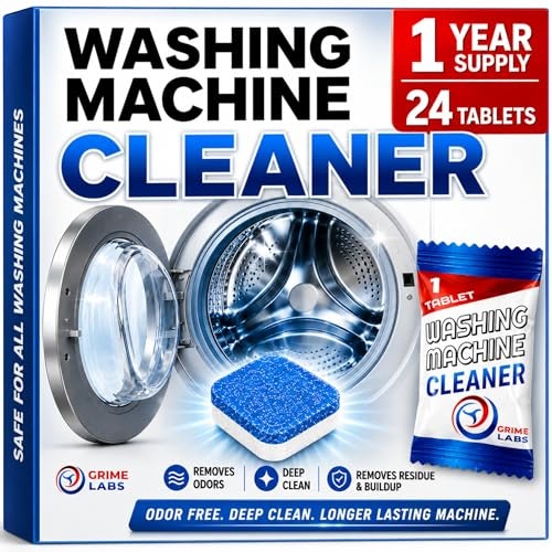 Grime Labs Washing Machine Cleaner Tablets: $7.99