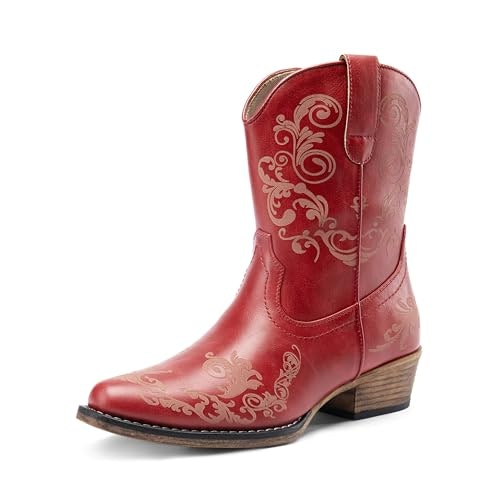 Dream Pairs Women's Western Ankle Boots: $31.98 Dream Pairs Women's Western Ankle Boots: $31.98