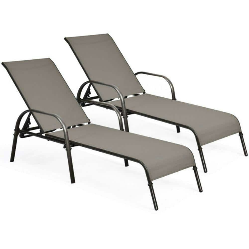 2-Piece Adjustable Metal Outdoor Chaise Lounge: $392.62 2-Piece Adjustable Metal Outdoor Chaise Lounge: $392.62