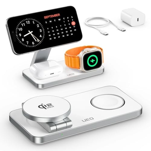 Ueq 3-in-1 Magnetic Wireless Charging Station: $39.99 Ueq 3-in-1 Magnetic Wireless Charging Station: $39.99