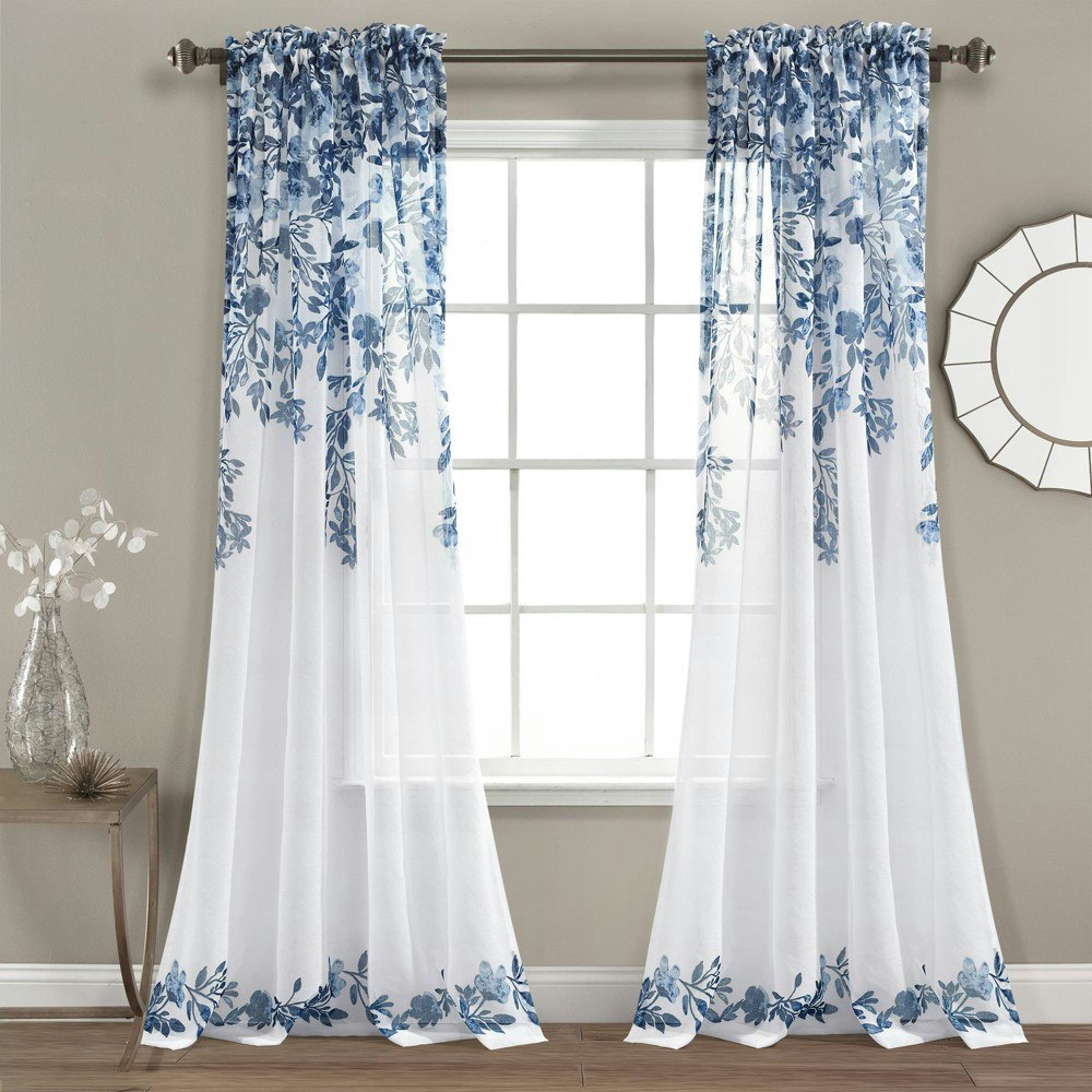 Tanisha Sheer Window Curtain Panels 95"x38" 2-Pack: $54.99 Tanisha Sheer Window Curtain Panels 95"x38" 2-Pack: $54.99