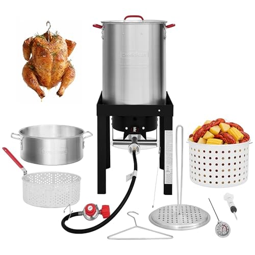 CreoleFeast TFS3010 Propane Turkey and Fish Fryer Steamer Set: $92.96