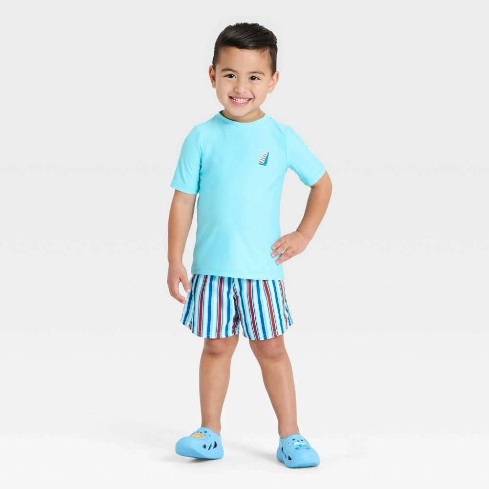 Cat & Jack Baby Boys' Long Sleeve Rash Guard and Trunk Set 12M: $12.10 Cat & Jack Baby Boys' Long Sleeve Rash Guard and Trunk Set 12M: $12.10