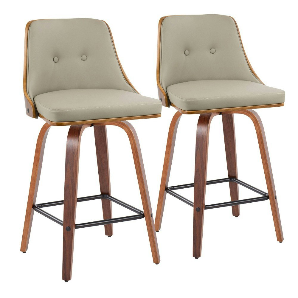 Lumisource Gianna Upholstered Counter Height Swivel Barstool 2-Pack: $287.99 Lumisource Gianna Upholstered Counter Height Swivel Barstool 2-Pack: $287.99