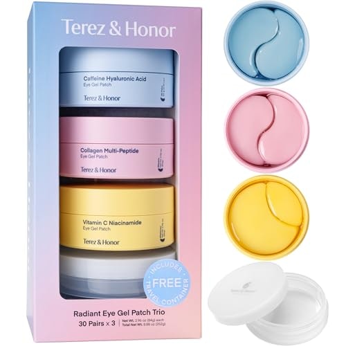 Terez & Honor Hydrogel Eye Patches 180-Count 3-Pack: $50.92