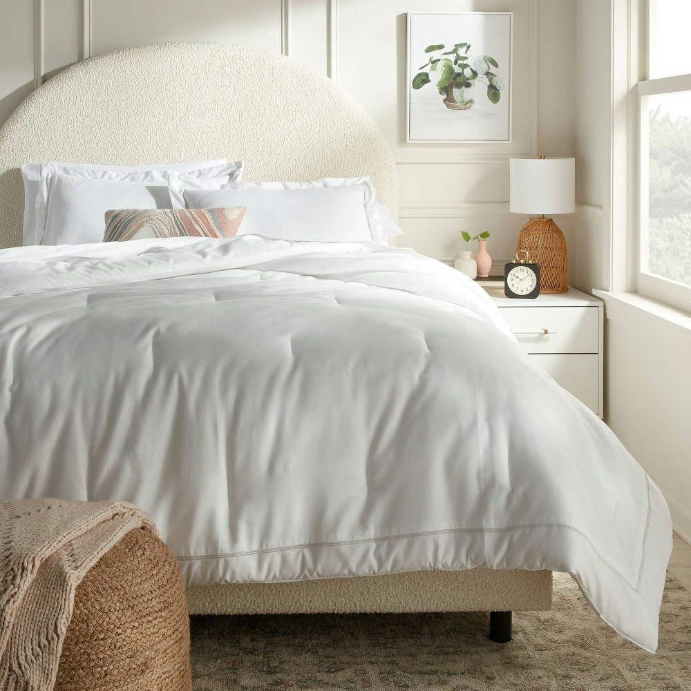 Threshold Full/Queen Luxe Embroidered Border 3-Piece Comforter and Sham Set: $55.30 Threshold Full/Queen Luxe Embroidered Border 3-Piece Comforter and Sham Set: $55.30