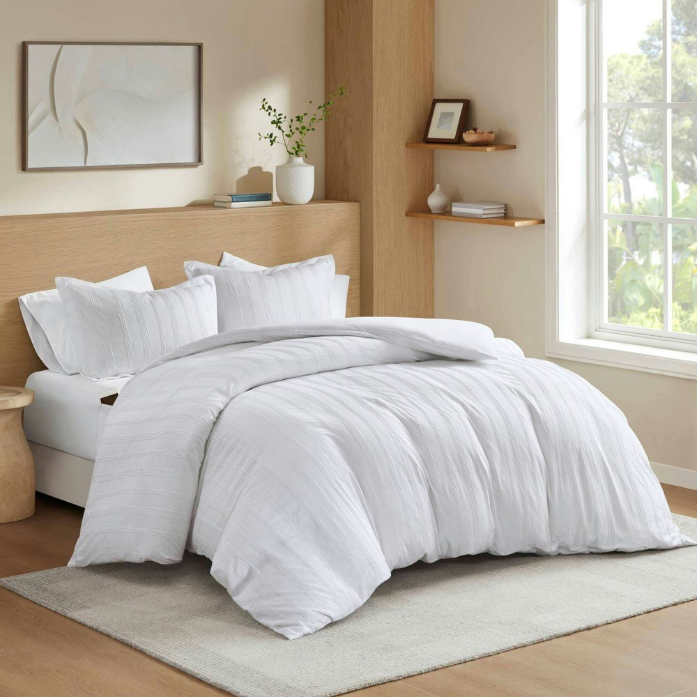 510 Design Logan Queen Woven Striped Duvet Cover Set: $35.99 510 Design Logan Queen Woven Striped Duvet Cover Set: $35.99