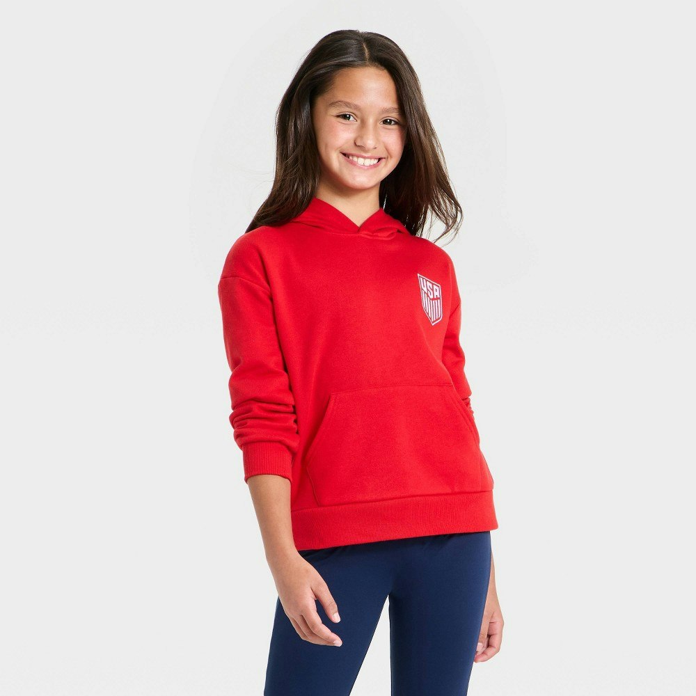 Girls' United States Soccer Federation Hooded Pullover Sweatshirt: $12 Girls' United States Soccer Federation Hooded Pullover Sweatshirt: $12